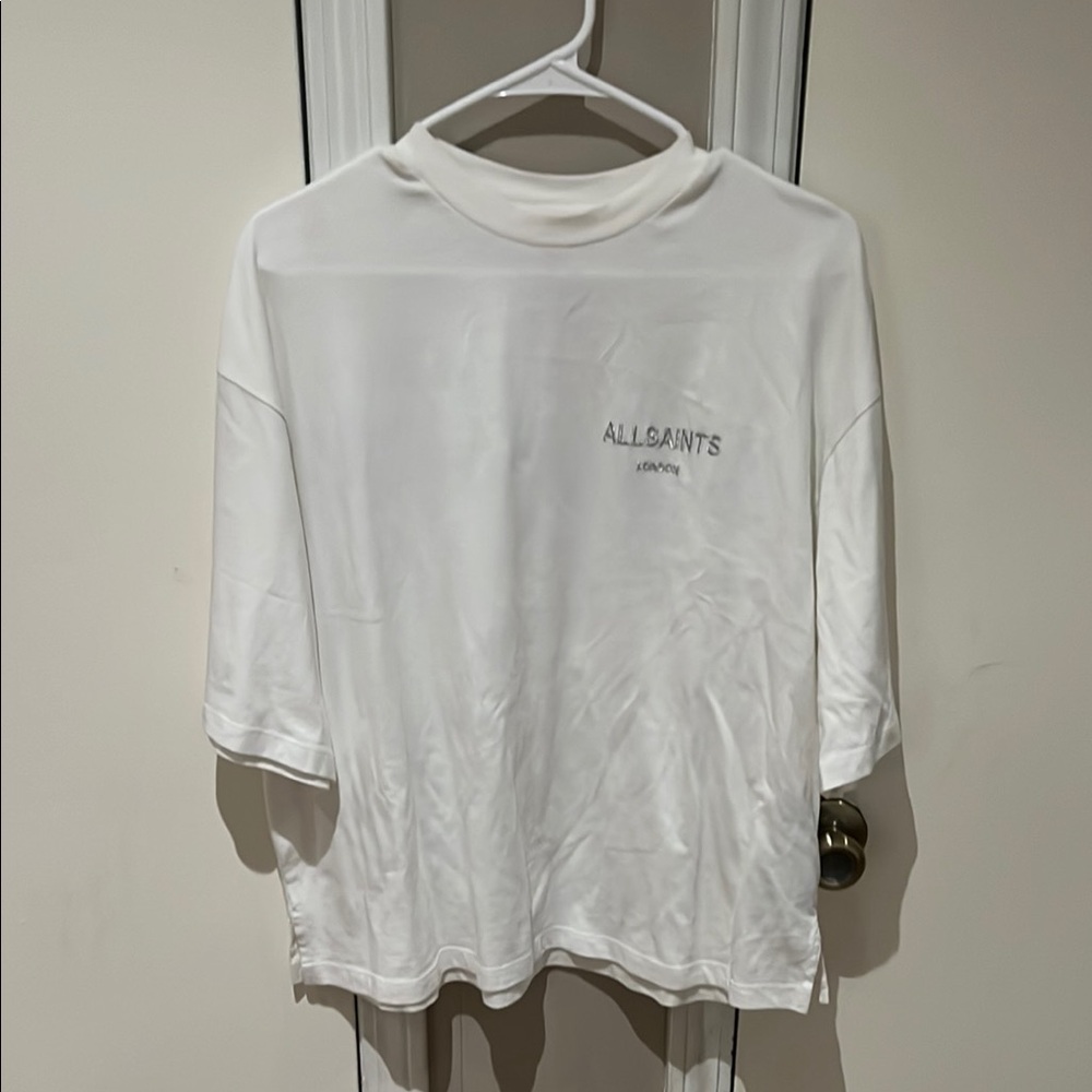 All Saints White Graphic Tee